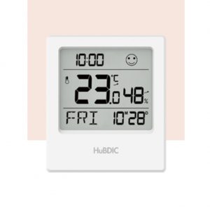 HUBDIC Digital Clock Thermo-hygrometer Indoor Thermometer Room Thermometer and Humidity Gauge with Temperature Humidity Monitor