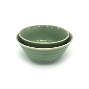 TULGIGS Porcelain Serving Bowl Set,Traditional Korea Ceramic Rice Bowl 1pcs,Soup Bowl 1piece Beach Color