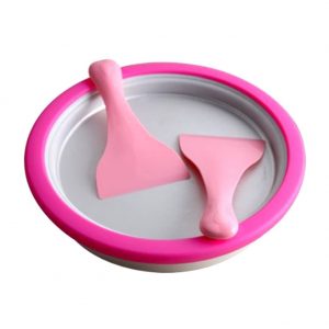 Ice Cream Maker Ice Pan with Iron Plate,Ice Cream Time Pan Desserts Frozen Yogurt Sorbet Family Fun