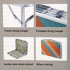 KOVEA Compact 2 Folding Table 2 Stage Height Adjustable For Outdoor Camping.