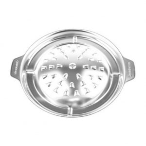 Korea Style 3-PLY Stainless Bulgogi Pan,Roast Plate 11.8″,Mukata Style BBQ Hot Pot ,Barbequed Beef Bulpan Bulgogi Plate Grilling Pan For Camping,Home,Restaurant,불고기판