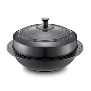 IH Korean Traditional Iron Pot Rice Gamasot Ceramic Cauldron Made in Korea