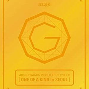 G-DRAGON BIGBANG – 2013 World Tour Live [ONE OF A KIND in SEOUL] GOLD ver. CD + Photo Booklet + Standing Paper + Extra Gift Photocards Set
