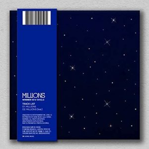 YG Winner – Millions [Blue Light ver.] CD+Photobook+Lyrics Postcard+Photocard+Double-Side Poster+Extra Photocards Set
