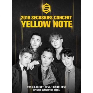 2016 SECHSKIES CONCERT [YELLOW NOTE] LIVE DVD PACKAGE 3DISC+Photobook+POSTER(ON PACK)+other items SEALED