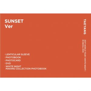 YG ENTERTAINMENT Goods Fan Products YGeShop Taeyang 2017 World Tour [White Night] in Seoul DVD (LIMITED EDITION) Sunset
