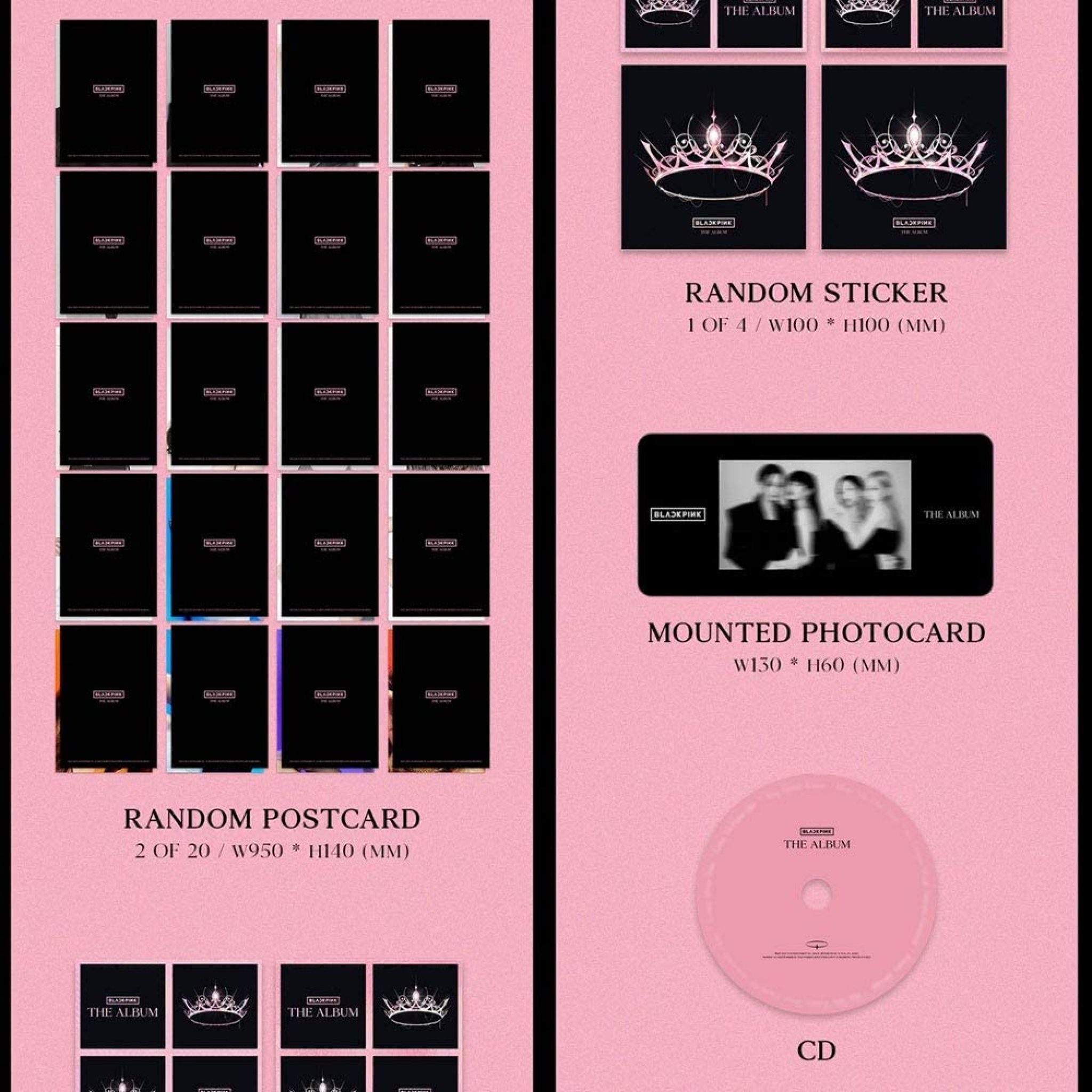 Blackpink 1st Full Album The Album Set (Version 1,2,3,4) (Incl ...