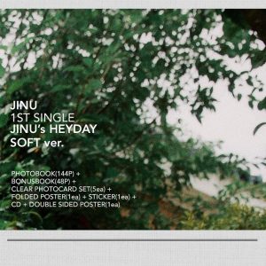YG Kim JIN WOO Winner – JINU?s Heyday [A ver.] CD+128p Photobook+48p Bonus Book+5Photocards+On Pack Poster+Sticker+Authentication Card+Double Side Folded Poster+Double Side Extra Photocards Set