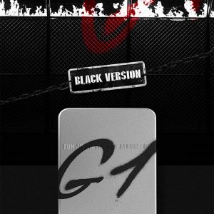 YG Entertainment EUN JI Won – EUN JIWON The 6TH Album : G1 [Black ver.] (Vol.6) CD+52p Photobook+Tin Case+Accordion Photo Postcard+Sticker+Photocard+Folded Poster