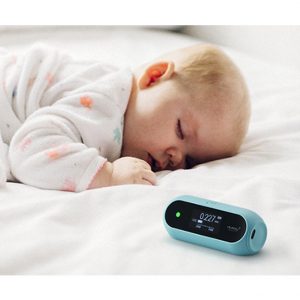 Huma-i (HI-120), Advanced Portable Air Quality Monitor Indoor Outdoor Which Measures VOC and Particle Matter (PM2.5 and PM10) – Sky Blue