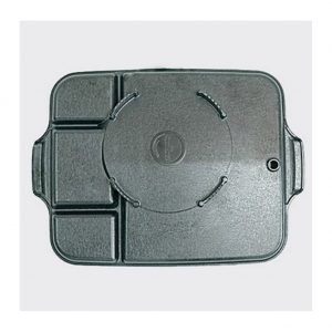 Korean Samgyeopsal Suare Marble Coation BBQ Grill Pan 18.5 x 13.3 Inch, Indoor & Outdoor Nonstick Aluminum Die Casting Barbeque Inch Made in Korea