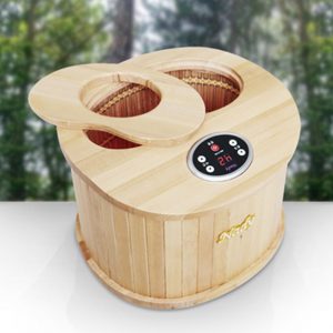 NADY Happy Body Far-infrared Foot, Underbody Sauna & Dry machine Health Spa & therapy with TULGIGS Foot bath Gown (Assorted Color) + Tulgigs Mugwort 500g (17Oz) 220V