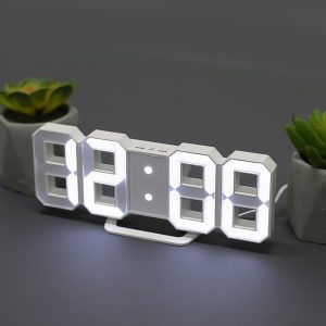 Orient White LED Desk Aalrm Clock Wall Clocks