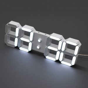 Orient White LED Desk Aalrm Clock Wall Clocks