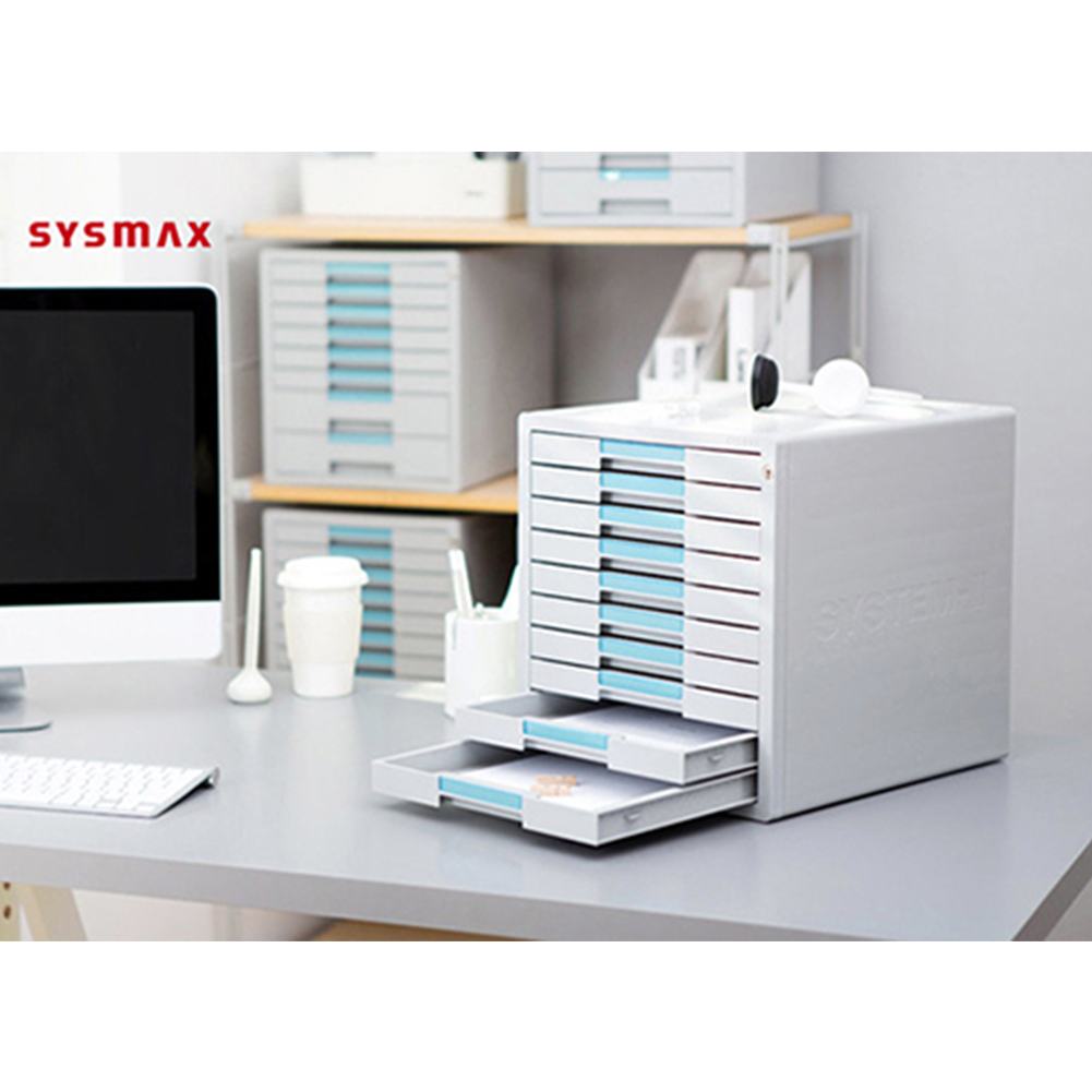 SYSMAX Vertical File Cabinet 7 Drawer Index Key Lock Function Flat ...