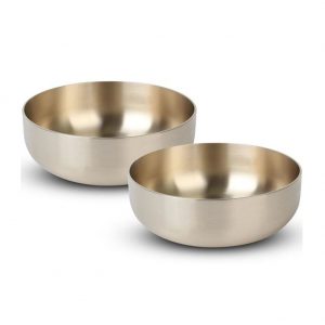 TULGIGS Brass Cold Noodle Bowl,Ramen Noodle Soup Bowl,2 Sets