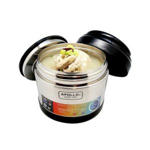 Vacuum-Insulated Stainless Thermo Food Jar Bowl ECO-1700 Stay Hot & Cold 1700ml, Black Made In Korea
