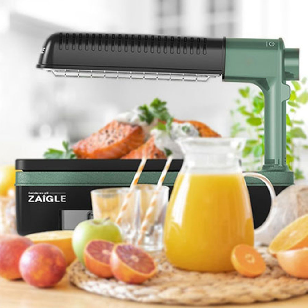 Details about   ZAIGLE Yes Electric Infrared Grill Barbeque with 2 Wide Pans ZG-KR2051C