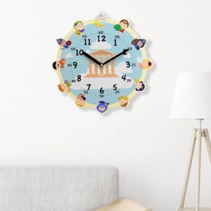 BEZIT Rich Owl non-ticking Silent Wall Clock -12 gods of olympus ,33cm x 33cm x 5cm