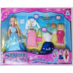 Mimi World Cinderella Mimi Dress Fashion Coding Costume Dress Up Toy Playset