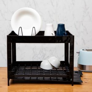 TULGIGS Multipurpose 2 Tier Dish Drying Rack that can be freely resized and sterilize