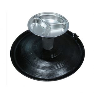 TULGIGS Multi Use Korea Traditional Cauldron Lid Grill BBQ Pan Barbecue Grill Pan,Griddle For Roasing Pork Belly,Indoor & Outdoor Nonstick Caldron Cast Iron Grilled Plate