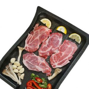TULGIGS Multi-Use BBQ Grill Pan, Indoor & Outdoor Nonstick Aluminum Die Casting For Roasting Pork Belly Korean Samgyeopsal, Fish Barbeque 16.5″ x 13.7″ x 3.1″ Made in Korea