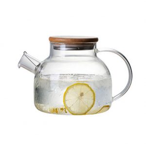 Glass Tea Kettle Stovetop & Microwave Direct Fire Safe Heat-resistant Glass Teapot for Loose Leaf and Blooming Tea
