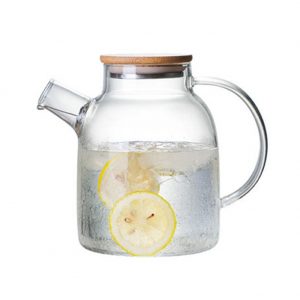Glass Tea Kettle Stovetop & Microwave Direct Fire Safe Heat-resistant Glass Teapot for Loose Leaf and Blooming Tea