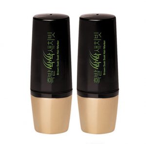 BROWN SSAK SSAK Hair Marker Hair Dye Color Kit, Brown Color, Salon Coloring for Dyeing Gray Hair Root Cover