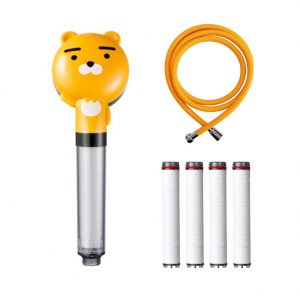 D-CLEAN Ryan Character Bath Multifilter Shower Set with Shower Hose + 4ea Replacement Filter