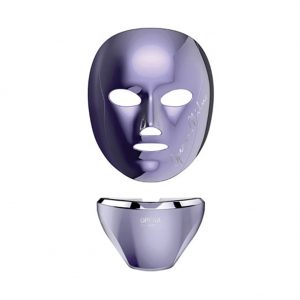 OPERA MILUX LED Mask Full Set for Face and Neck Skin Care, Violet Color,2 Wavelengths 110 ~ 240v