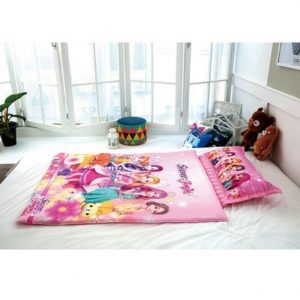 SECRETJUJU Child Size Cotton Thin Wadding Bedding Comforter Set (Quilt +Pad + Pillow) Bedclothes Quilt Secret Juju TV Animation Cartoon Character Thin Padding for Kids Made in Korea