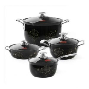 Silvat Absolute IH Pot A 4 Piece Set (18 Single Handle Pot + 18 Double Handle Pot + 20 Double Handle Pot + 24 Double Handle Pot )