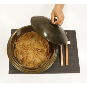 TULGIGS IH Induction Korean Ceramic Multi Use Traditional Iron Pot Rice Gamasot Ceramic Cauldron Made in Korea (9.4″ (24cm))