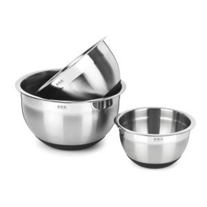 BRK Stainless Steel Mixing Bowls, Set of 3