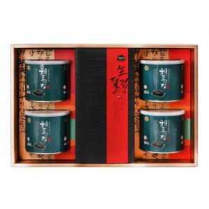 Badasori HAEPUMUN Raw Laver Seaweed Gift Set (22g x 4 Can),생돌김,Raw stone Seaweed