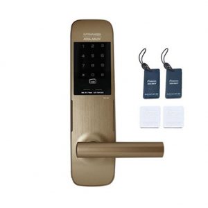 Gateman Wide Digital Door Lock Gold Color WG-201 +  Card Key 4pcs