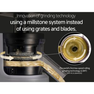 Homemill Millstone 5-in-1 Grinder Mixer Extractor Juicer No-blade No-screw 220V 270w