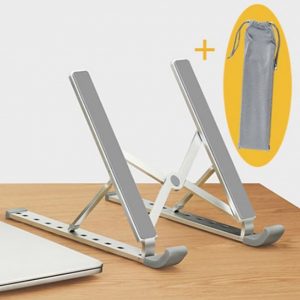 Compact Folding Laptop Stand Laptop Holder 9 Stage Portable Stand Up to 17″ Multipurpose Tablet Macbook Stand