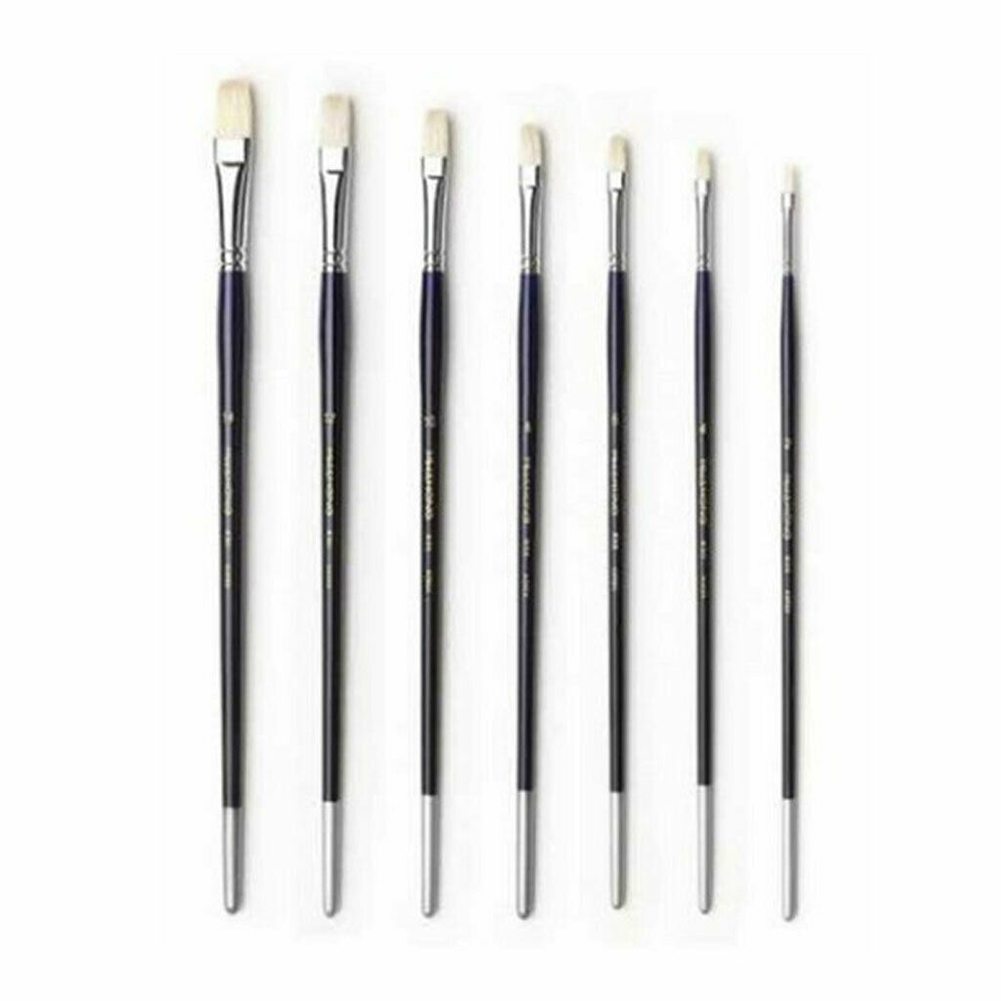 HWAHONG Artist Oil Acrylic Painting Paint Brush Filbert Flat Brush