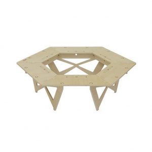 Hexa Main Camping Table for Camping Brazier,Plywood Material