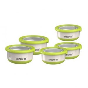 Kichen Art Lafal Stainless Airtight Container 5piece Set Refrigerator Side dish