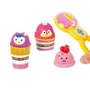 Pororo Friends Ice Cream Store Shop Pretend Play Set w/ Sound Effect Korean Toy