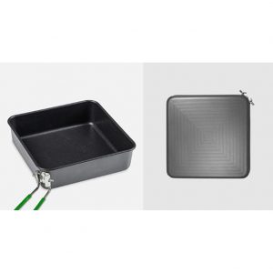 Rectangular Ramen Pan Plus Multiuse Cook Ware For 2 People For Outdoor Camping
