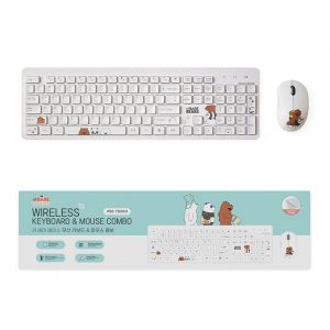 [WE BARE BEARS] Wireless Keyboard & Mouse Set, Korean English