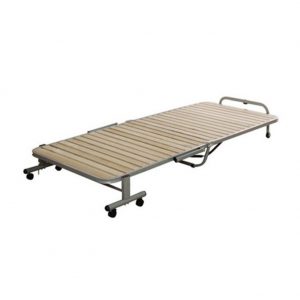 Iris Foldable Wood Bed for Solid Portable Office Rollaway Bed,Good For Outdoor Camping