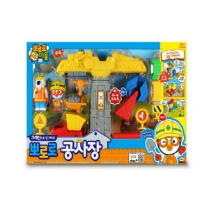 Pororo construction site Build a house with a crane