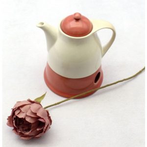 Korea Traditional Porcelain Ceramic Tea Kettle, Food Warmer Set