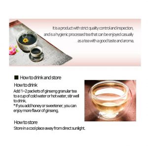 [KoreaOneGinseng] Korean Ginseng Granular Tea – 3g x 100ea(300g) / 5.29oz, 100T